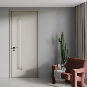 Puerta de Madera Sólida con Revestimiento de PVC, Interior de Madera Natural, Impermeable, Tamaño Personalizable, Acabado de Superficie Moderno, Diseño Residencial y Hotelero - Product Image 5