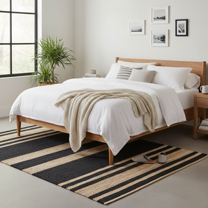 Meilleure vente à la main Rectangle tressé 100% tapis de jute naturel anti-dérapant pour salon décor à la maison tapis de porte en chanvre - Product Image 6