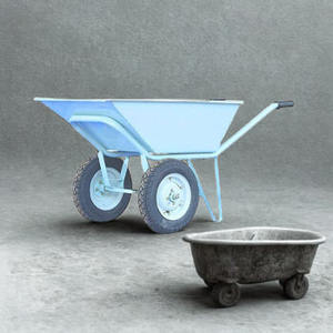 Carretilla de doble rueda de alta resistencia para uso en construcción, agricultura y transporte de materiales industriales. - Product Image 2