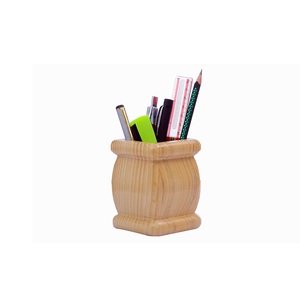 Latest Design Wood Pen Pencil Merkle Holder For Office Desktop Accessories Top Quality & Selling Sale Products - Product Image 2