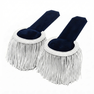 Épaulettes personnalisées avec logo, accessoires décoratifs d'épaule de qualité supérieure, fabrication OEM sur mesure avec étiquette privée - Product Image 2