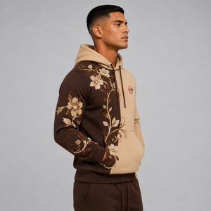 Sweat à capuche brodé pour homme, personnalisable avec logo, en molleton de coton doux, chaud, respirant, style streetwear décontracté - Product Image 2