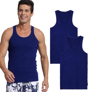 Débardeur 100% coton pour hommes, livraison gratuite - Product Image 1