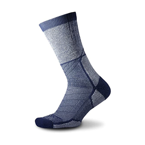 High Quality Men's Knitted Crew <b>Socks</b> 100% <b>Wool</b> Breathable Custom Logo Heathered Gray Cushioned Sports Thick OEM Design - Product Image 3