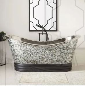 Bañera de Cobre Independiente con Forma Personalizada para Renovación de Baños - Product Image 1