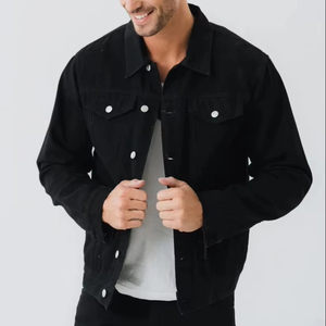 <b>Customized</b> <b>Denim</b> <b>Jacket</b> Outerwear Autumn Winter <b>Jacket</b> Coat for Men Long Sleeve Trendy Men's Slim Fit Casual Streetwear <b>Jacket</b> - Product Image 1