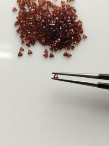Natural Red <b>Garnet</b> 2MM Trillion Cut Best Quality Loose Gemstone For Jewelry Making - Product Image 2