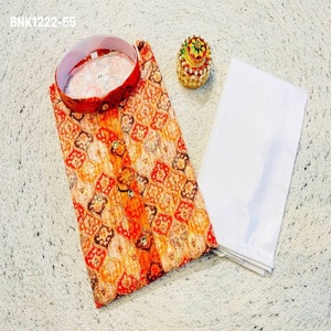 Festival Wear Latest Collection Rayon with Digital Work <b>Man's</b> <b>Kurta</b>-Payjama Collection Supplier from Surat At Wholesale Rate - Product Image 1