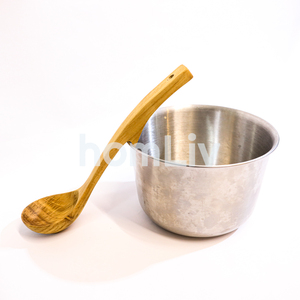 Teak Wood Functional Soup Ladle Eco Friendly Sustainable Foodgrade No <b>Paint</b> and Varnish Halal Customized Cooking Spoon Scoo - Product Image 3