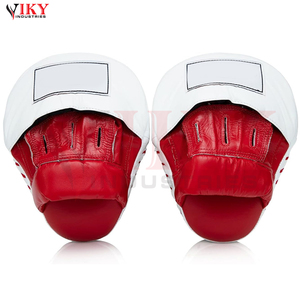 Pads de frappe et gants de boxe professionnels en cuir, boucliers de frappe incurvés pour MMA, Kickboxing, Arts martiaux, Muay Thai - Product Image 2