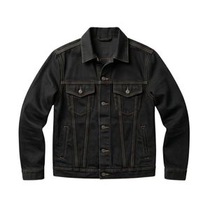 <b>Light</b> Wash 100% Cotton Breathable Jean <b>Jacket</b> Retro <b>Light</b> Blue Denim <b>Jacket</b> <b>Men</b> Distressed Fade Finish Casual <b>Jackets</b> - Product Image 4