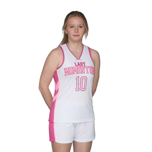 Uniforme de Baloncesto Tackle Twill para Mujer, Logotipo Bordado Personalizado, Nombre y Número, Uniforme Deportivo Profesional para Equipo Femenino - Product Image 1