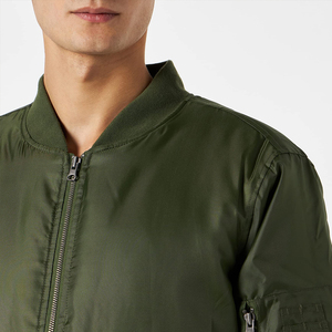 Comfortable to Wear <b>Men</b> <b>Canvas</b> Winter Casual Solid Nylon Bomber <b>Jacket</b> in Best Price Private Label Breathable for Outdoor Use - Product Image 5