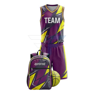 Bolsa de Accesorios para Uniforme de Baloncesto de Moda Masculina, Tallas Grandes, Más Vendida, Impresión por Transferencia de Calor de Alta Calidad, Transpirable - Product Image 2