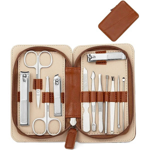 AQDAS INDUSTRIES Stainless Steel Pedicure Kit with 5 in 1 <b>Nail</b> <b>Tools</b> 6-Piece Set Portable Classic Style Bag for Adult <b>Nail</b> Care - Product Image 5