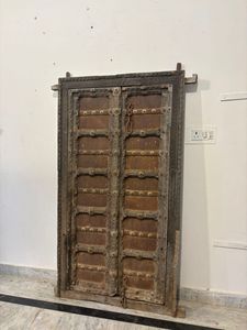 แผงประตูไม้เนื้อแข็งโบราณพร้อมกรอบแกะสลักด้วยมือ เป็นมิตรกับสิ่งแวดล้อม สำหรับห้องนอน ห้องนั่งเล่นกลางแจ้ง เฟอร์นิเจอร์บ้าน - Product Image 3