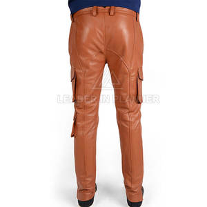 Pantalones de Cuero para Hombre, Transpirables, de Estilo Único, para Venta en Línea, Lavados, Personalizados con su Propio Diseño - Product Image 6