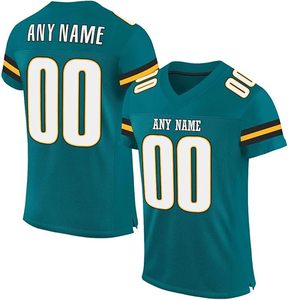 Jersey de Fútbol Americano de Diseño Personalizado, Jersey Más Vendido con Mangas Cortas, Transpirable, Tallas Grandes, Ropa Profesional - Product Image 1