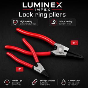 LUMINEX IMPEX <b>Long</b> <b>Nose</b> Stainless Steel Lightweight Jewelry Polishing Pliers for Bracelet Making - Product Image 6