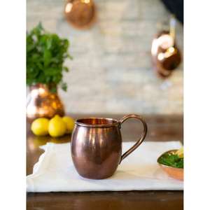 Suministros para Fiestas, Taza de Cobre Ecológica para Cerveza, Reutilizable, Apta para Lavavajillas, Mantiene las Bebidas Frías/Calientes, Taza de Cobre Antigua para Moscow Mule - Product Image 3
