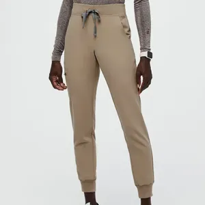 100% Cotton Unisex High Quality Breathable/Comfortable Hospital <b>Scrub</b> <b>Sets</b> Custom Logo Canvas <b>Scrub</b> Suit - Product Image 3