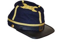 Gorra Kepi Estilo Americano Vintage, 100% Lana, Bordada, con Correa Ajustable para la Barbilla, para Hombre, Reproducción para Todas las Temporadas, Union Colonels M.AFZAL