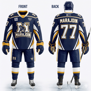 Tenue d'entraînement de hockey sur glace, vêtements de sport, uniforme d'équipe, meilleur design, best-seller pour les uniformes de hockey sur glace - Product Image 2