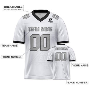 Vêtements de sport directement de l'usine, maillot de football américain, matière légère et performante pour les clubs, les écoles et les équipes - Product Image 2