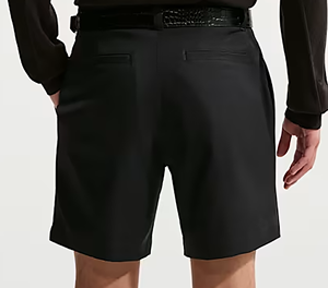 Pantalones Cortos Formales Negros para Hombre con Bolsillos, Cintura Media, Cierre de Cremallera, Tela Antiarrugas - Product Image 3