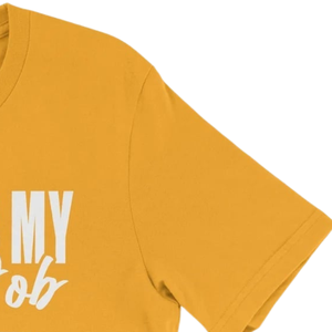 Camiseta de mujer de manga corta con estampado gráfico de Sigma Gamma Rho Gold White Voting Is My Black Job, estilo casual, moda urbana, estampado personalizado - Product Image 5