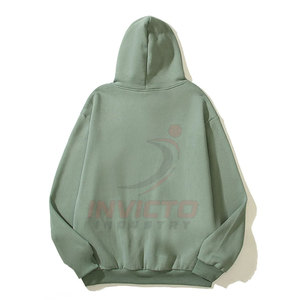 Venta Directa de Fábrica, Sudaderas con Estampado Puff, Mezcla de Algodón, Nueva Llegada, Ropa para Exteriores, Sudaderas con Estampado Puff de Color Liso - Product Image 2