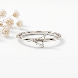 Bague de luxe signe du zodiaque Capricorne HPHT CVD, bijoux fins, décembre, janvier, discipline, puissance, cadeau très prisé - Product Image 2
