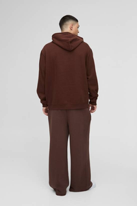 Autumn Winter New Arrival Custom-Printed 430g Heavyweight 100% Cotton Unisex Casual Eco-Friendly Windproof <b>Fleece</b> Plain Dyed - Product Image 5