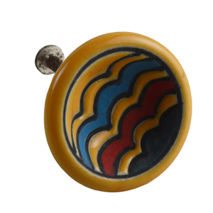 Boutons de meubles en céramique colorés pour la décoration intérieure et boutons en céramique à matériaux combinés - Product Image 4