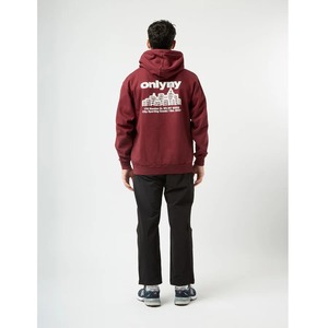 Sweat à capuche marron personnalisé avec imprimé minimaliste OnlyNY-Sweat à capuche élégant pour hommes et femmes en streetwear haut de gamme - Product Image 3