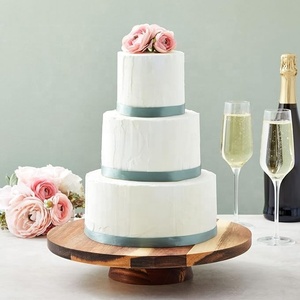 Présentoir à gâteaux en bois de luxe Design rond élégant Parfait pour les fêtes de mariage Présentoir à desserts durable pour les célébrations modernes - Product Image 1