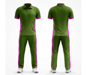 Durable and Comfortable <b>Cricket</b> Uniform Set Full Sublimation Printing | Men Women Youth <b>Cricket</b> Wears Polo Shirt and Trouser - Product Image 6