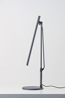 Lampe de table LED à intensité variable 7 couleurs - Design élégant à bras unique en finition graphite - Lampe de travail à commande tactile pour le bureau