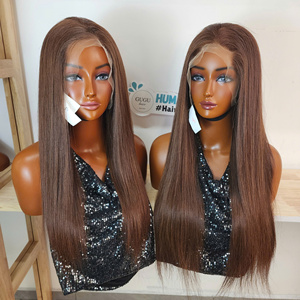 Wholesale 100% Vietnamese Remy Human <b>Wig</b> Closure Transparent for Lace for Dark Root Long Length Straight <b>Deep</b> <b>Wave</b> No Tangle - Product Image 3