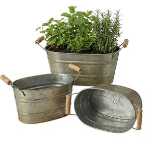 Jardinière murale en métal forgé artisanal, nouvelle jardinière de jardin extérieure galvanisée avec un design élégant pour une utilisation domestique - Product Image 3