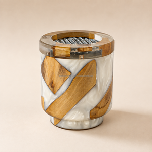 Brûleur d'encens arabe en bois, fait main, écologique, durable, pour Oud, Bakhoor et parfum d'intérieur - Product Image 1