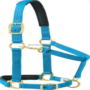 Licol pour cheval en nylon avec rembourrage extra doux et double couture, design personnalisé, disponible en trois couleurs vives et tailles sur mesure - Product Image 4