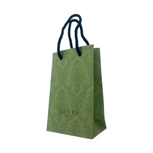 Bolsa de Compras Verde de Lujo IntBOX con Patrón Sutil, Asas de Cuerda Azul Marino, Papel Recubierto de Primera Calidad para Regalos y Promociones Elegantes - Product Image 6