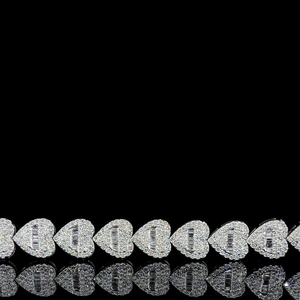 Bracelet tennis en moissanite personnalisé de qualité supérieure pour hommes et femmes, bijoux hip-hop en argent 925 pour cadeaux de mariage et d'anniversaire - Product Image 2