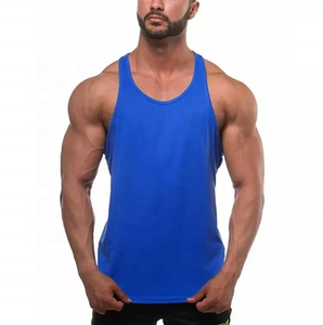 Wholesale 100%cotton Custom logo <b>Gym</b> <b>Men</b> <b>Vest</b> Man Wear Outdoor tank Top Sleeveless Stringer 100%cotton Jersey Singlet Tops - Product Image 3