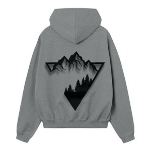 เสื้อฮู้ดผู้ชายแบบสวมหัว ผลิตจากโพลีเอสเตอร์ 100% เป็นมิตรต่อสิ่งแวดล้อม พร้อมโลโก้สั่งทำด้านหน้า ย้อมสีพื้น ทรงหลวม ผลิตแบบ OEM ขายส่งจากเวียดนาม - Product Image 6