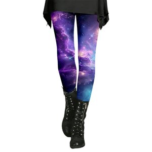 Splendid Apparel Paisley Print Full <b>Length</b> <b>Ankle</b>-<b>Length</b> <b>Leggings</b> Women's Stretch Knitted Casual High Waist Spandex Polyester - Product Image 5