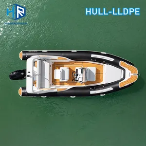 HUARIWIN Rotomold Manufacturer New Modern Material LLDPE Customize Color Size Sea Sport Boat Modern RIB Boat Yacht For Sea
