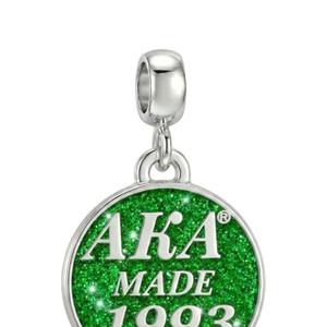   Bracelet pour femme fabriqué en 1993, couleur verte élégante, bijou à breloques, accessoire de mode pour poignet, inspiré des sororités, qualité supérieure - Product Image 4