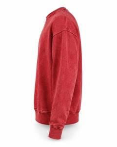 Premium Men Acid Wash <b>Sweatshirt</b> Washed Cotton Blend Pullover <b>Oversized</b> Fit Soft Texture <b>Vintage</b> Inspired Fashion Clothing - Product Image 5